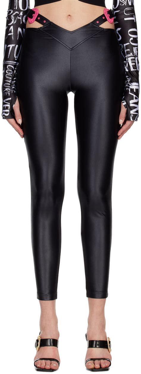 versace shiny leggings|versace leggings set sale.